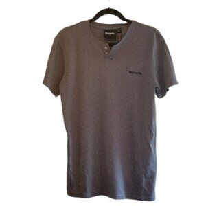 Grey and Black Bench Men's T-Shirt